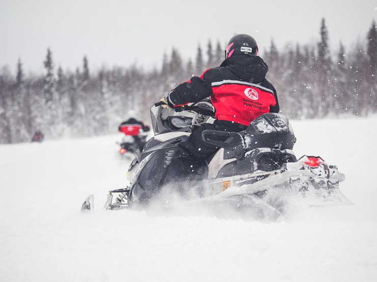 Snowmobiling